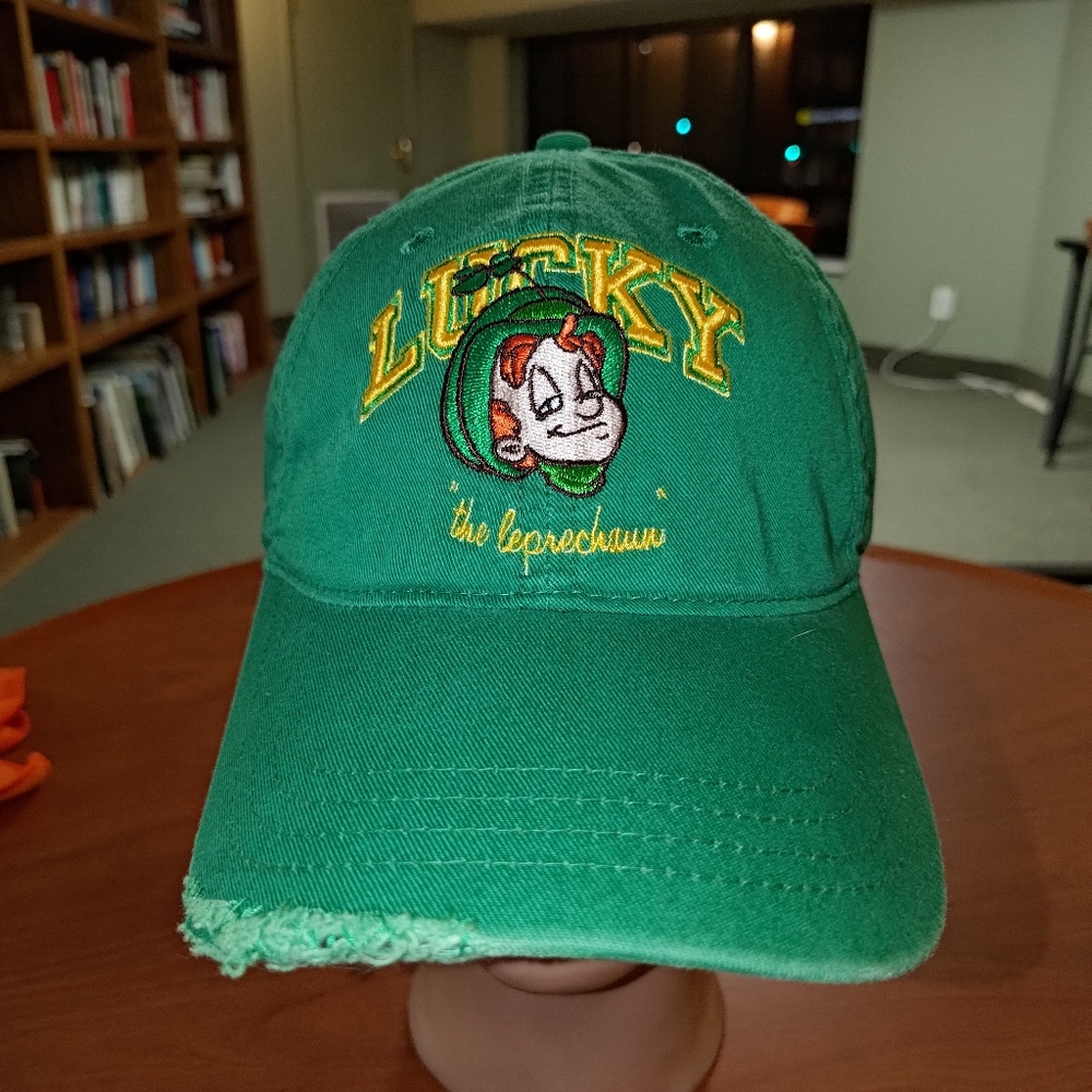 Vtg 2005 Lucky Charms "the leprechaun" Embroidered Strapback Hat Cap